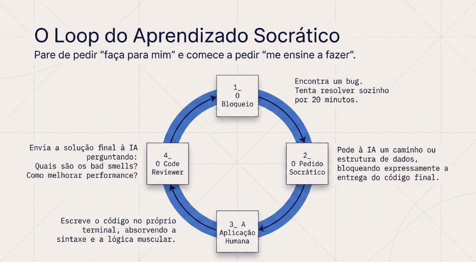 Método socrático de aprender a programar com Inteligência artificial