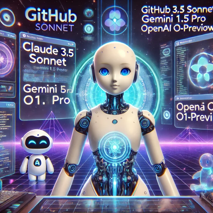 GitHub Copilot com o Claude 3.5 Sonnet da Anthropic, o Gemini 1.5 Pro do Google e o o1-preview da OpenAI